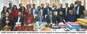 Health Minister met Mizoram Church Leaders