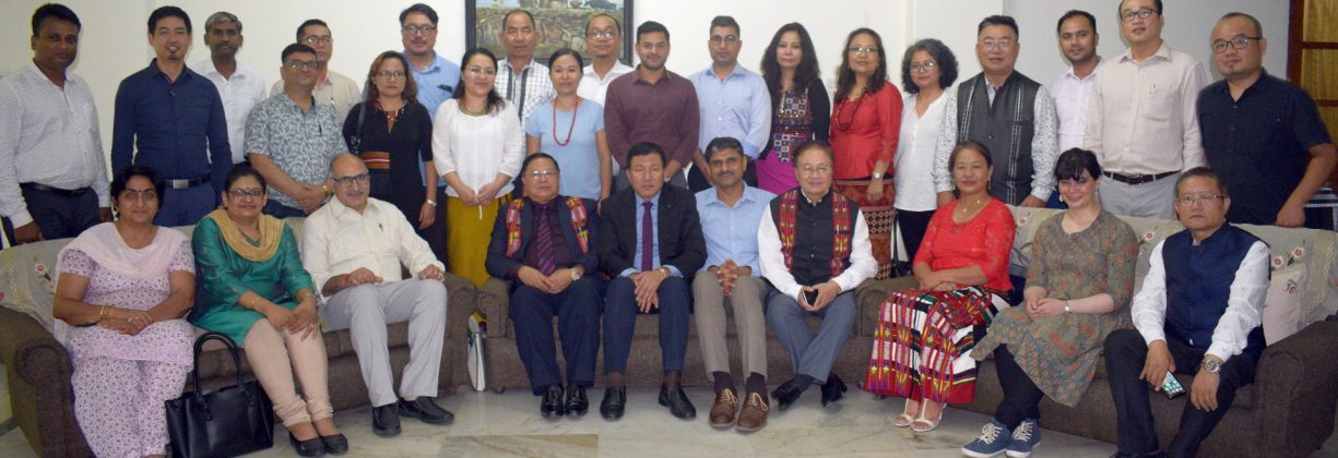 JIRM (NACO, World Bank, UNAIDS, USAID & CDC) and Health Department Officials with Health Minister of Mizoram.